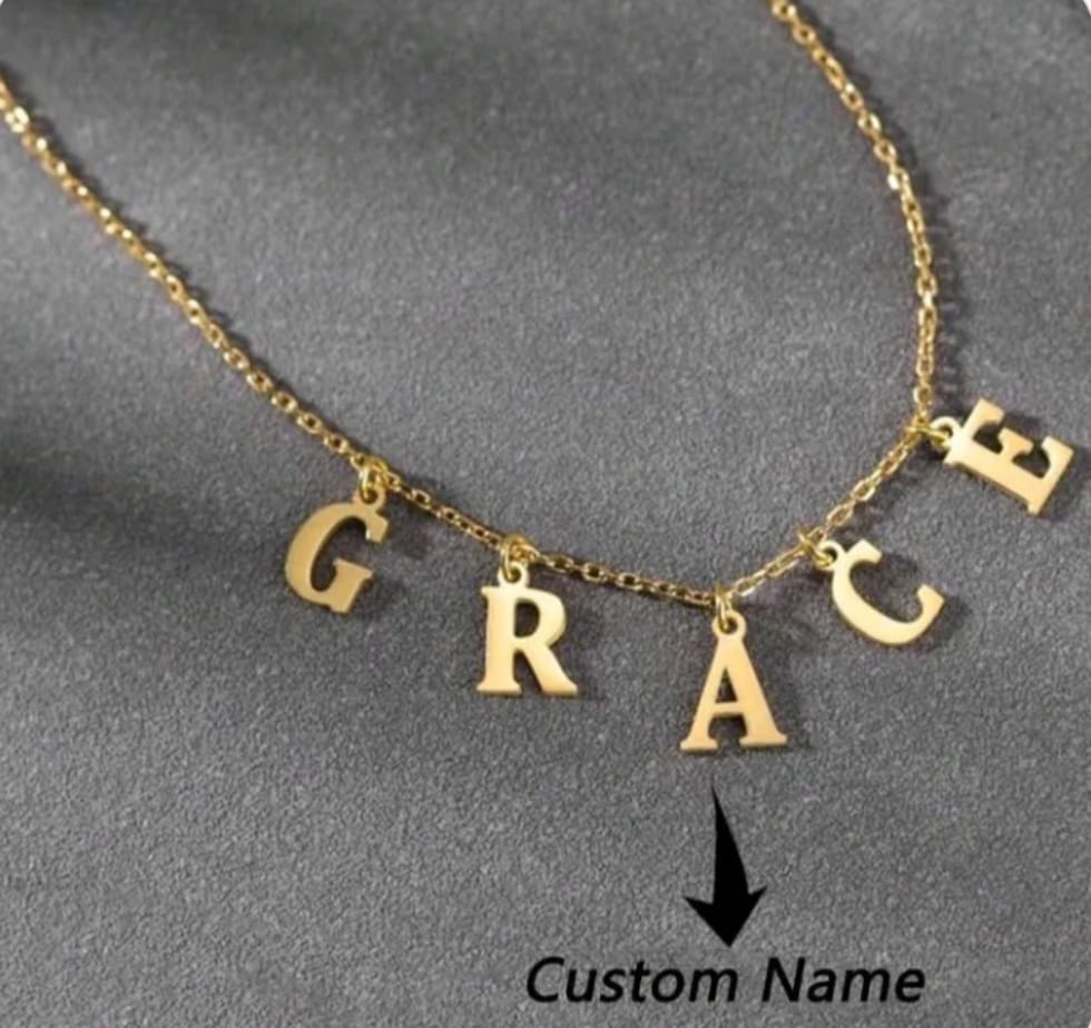 Customized Letter Name Necklace