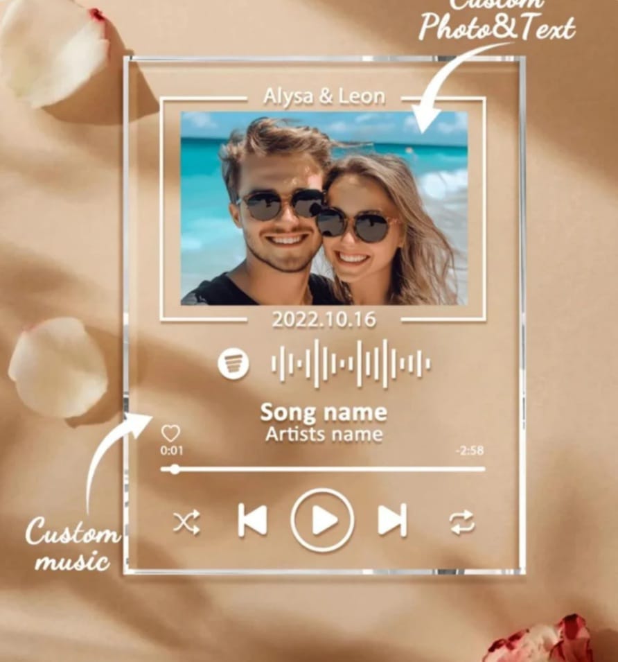 1pc Personalized Music Plaque