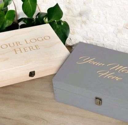Custom Personalized Engraved Wooden Keepsake Box