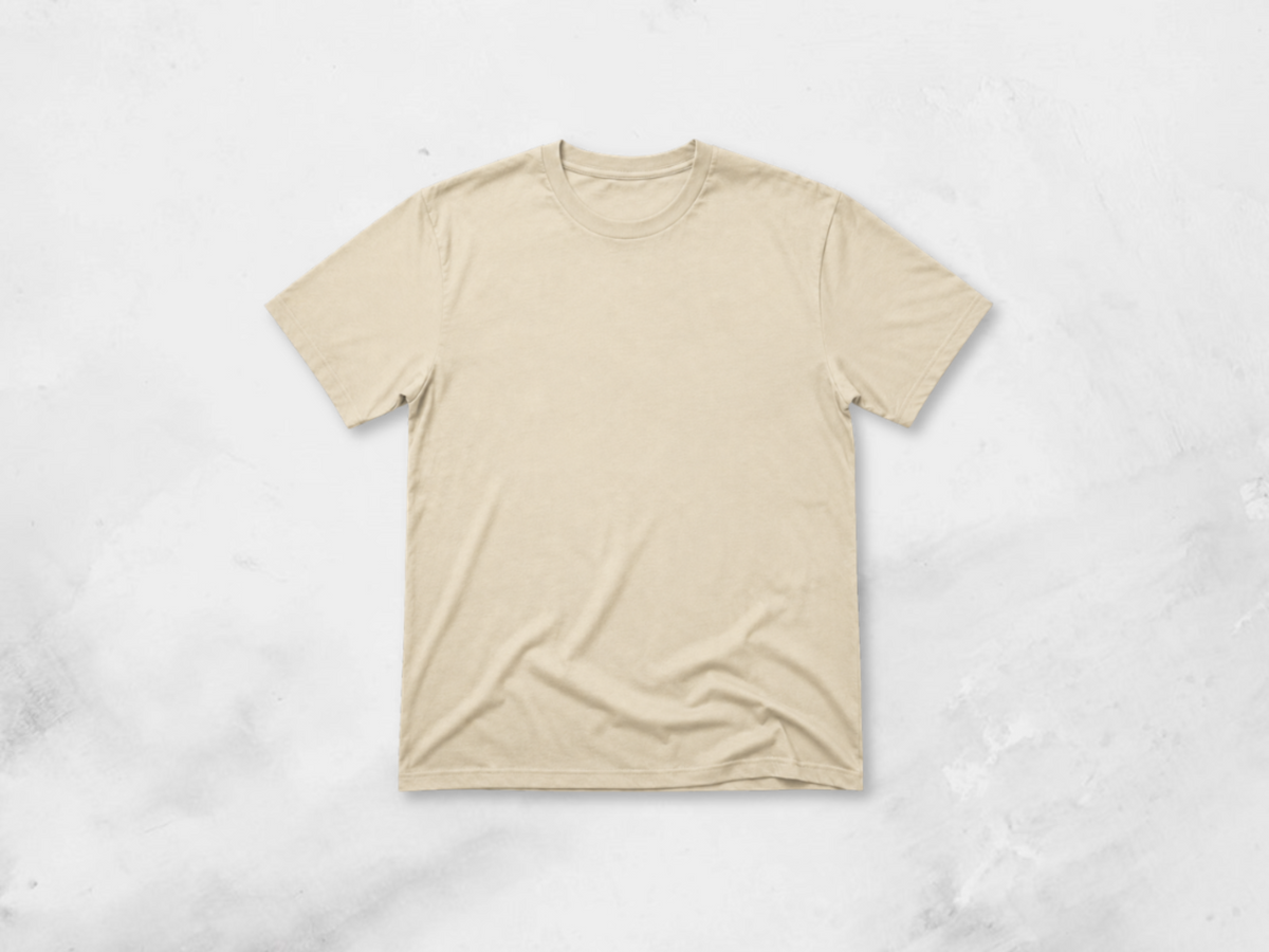 Classic Cotton Crew Neck T-shirt, Front - Max A3 Print