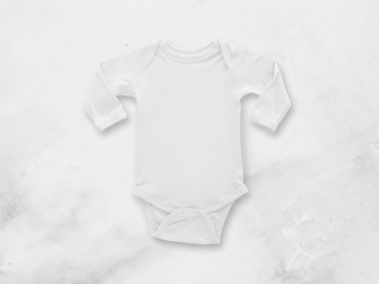 Onesie White, Long sleeve