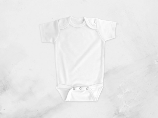 Onesie White, Short sleeve