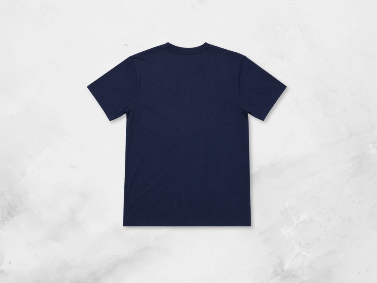 Classic Cotton Crew Neck T-shirt,Back - Max A4 Print